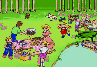 ECC Junior No Hajimete Eigo Vol. 2 Patty-Chan No Picnic screenshot 2 for Sega Pico